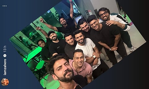 Zaheer Iqbal's party with friends